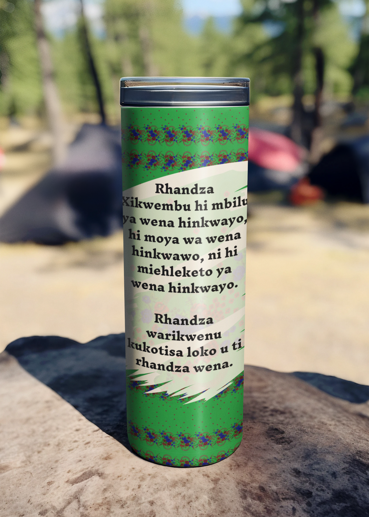 Ubuntu Sipware “Love” Series - 600 ml Skinny Tumbler Stainless Steel