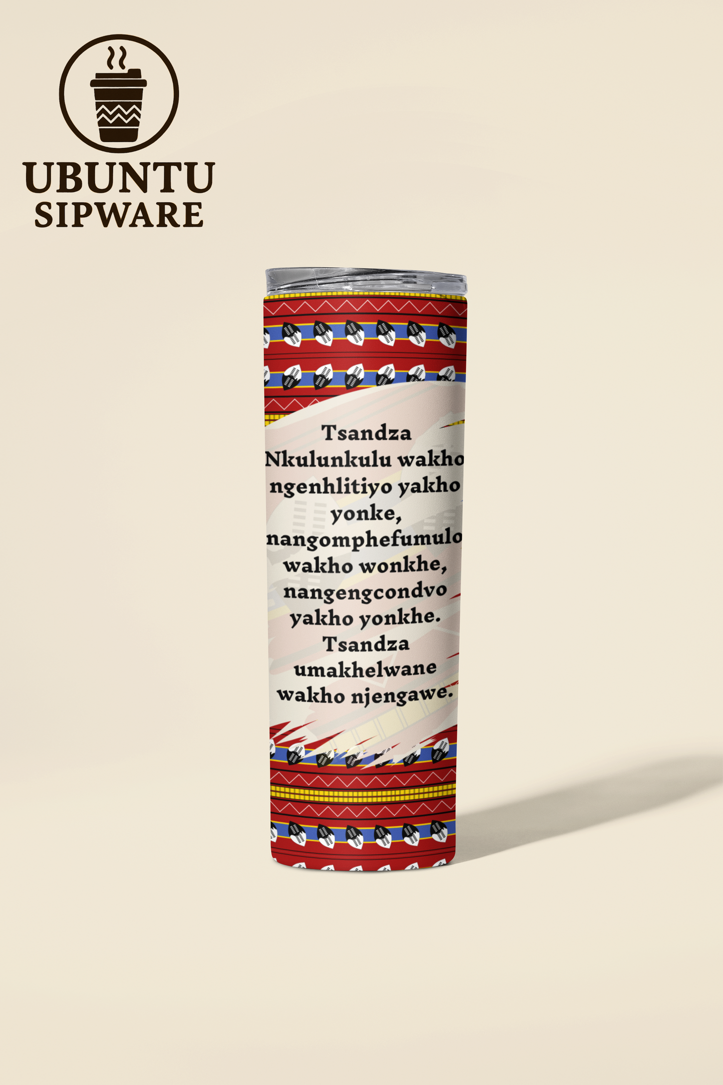 Ubuntu Sipware “Love” Series - 600 ml Skinny Tumbler Stainless Steel